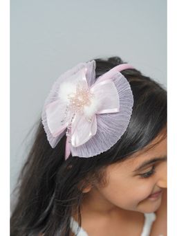 Petite and Posh - Fur Ball Hairband - Pink