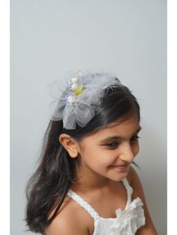 Petite and Posh - Fur Hairband - Grey