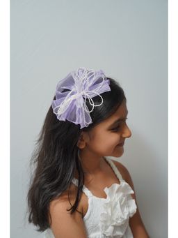 Petite and Posh - Mesh Flower Beaded - Lavender