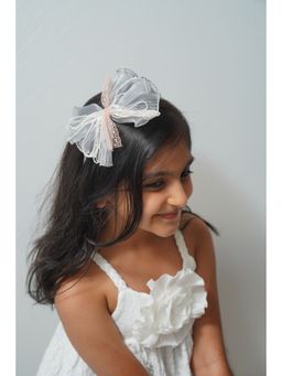 Petite and Posh - Mesh Flower Beaded - Grey