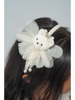Petite and Posh - Teddy Hairband - Off White