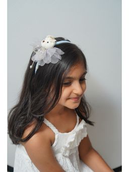 Petite and Posh - Teddy Hairband - Blue
