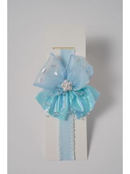 Petite and Posh - Shimmer organza softband - Blue