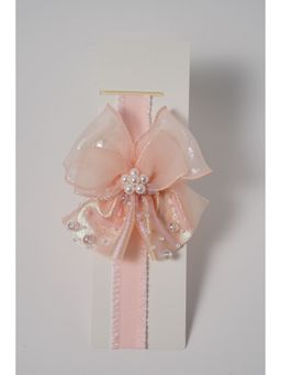 Petite and Posh - Shimmer organza softband - Peach