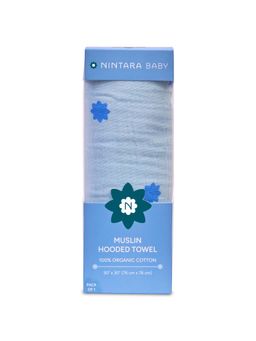 NINTARA BABY - Baby Blue Hooded Towel