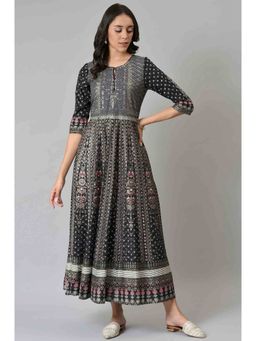 W - Black Floral Dress