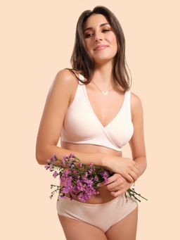Enamor - Bamboo Bliss Super Soft Absorbent Padded Wirefree High Coverage T-Shirt Bra A076