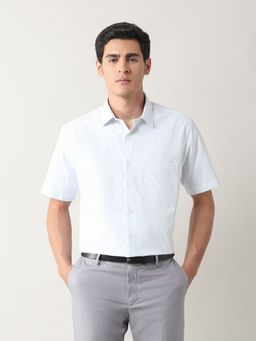 Arrow - Men Blue Stripes Formal Shirt