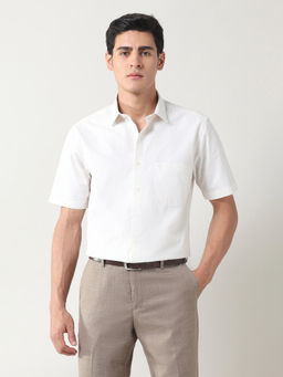 Arrow - Men Yellow Stripes Formal Shirt