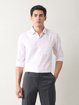 Arrow - Men Pink Checks Slim Formal Shirt