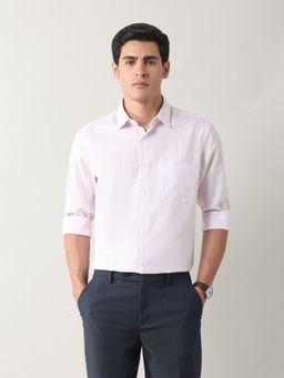 Arrow - Men Pink Checks Formal Shirt