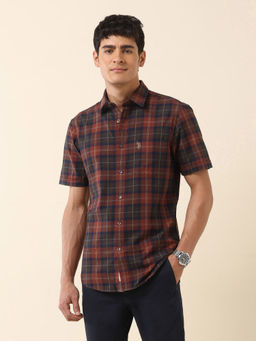 U.S. POLO ASSN. - Men Multi-Color Checks Casual Shirt