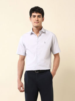 U.S. POLO ASSN. - Men Grey Solid Casual Shirt