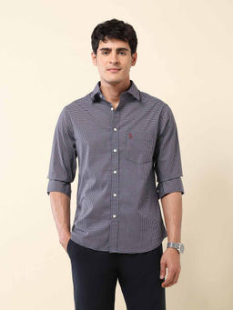 U.S. POLO ASSN. - Men Navy Blue Printed Casual Shirt