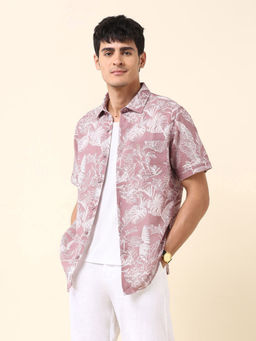 U.S. POLO ASSN. - Men Pink Printed Casual Shirt