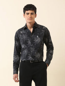 U.S. POLO ASSN. - Men Black Floral Casual Shirt