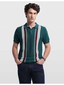 Arrow - Men'S Vertical Striped Regular Fit Polo T-Shirt