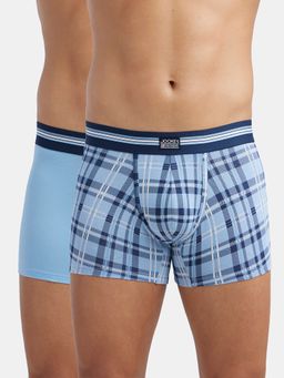 Jockey - UI21 Men Super Combed Cotton Elastane Trunk - Dusk Blue Print (Pack of 2)