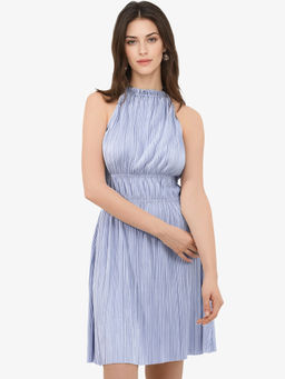 RAREISM - Berkyn Primary Purple Solid Mini Dress