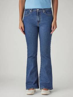 Levi's - Women Blue Solid/Plain Cotton Jeans
