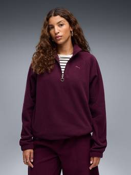 Puma - Women Red Printed Polyester Sweatshirt