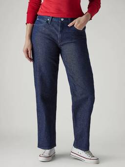 Levi's - Women Blue Solid/Plain Cotton Jeans