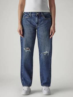 Levi's - Women Blue Solid/Plain Cotton Jeans