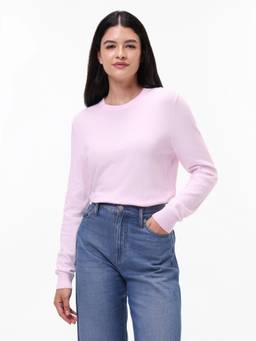 Tommy Hilfiger - Women Pink Solid/Plain Cotton Sweater