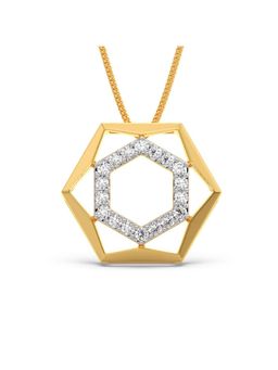 Candere by Kalyan Jewellers - 14K BIS Hallmark & Cubic Zirconia Semester GlitzPendant for Women
