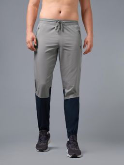 Technosport - Grey Men Colorblock Slim Fit Sports Joggers