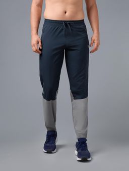 Technosport - Blue Men Colorblock Slim Fit Sports Joggers