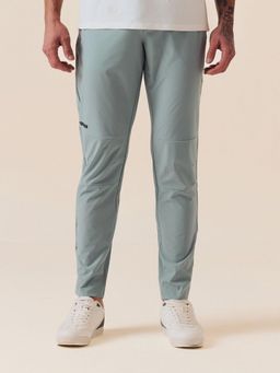 STRCH - Grey Solid Regular Fit Track Pant