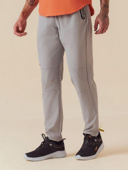 STRCH - Ultimate Grey Solid Regular Fit Mid Rise Track Pant