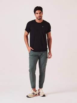 STRCH - Printed Green Regular Fit Joggers