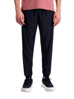 STRCH - Black Solid Slim Fit Mid Rise Track Pant