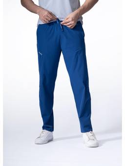 STRCH - Navy Blue Regular Fit Mid Rise Track Pant