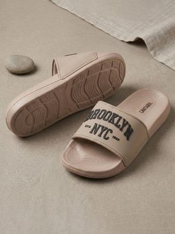 Cantabil - Beige Sliders for Men
