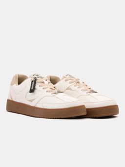 WROGN - Men Cream Bramble Stone Sneakers