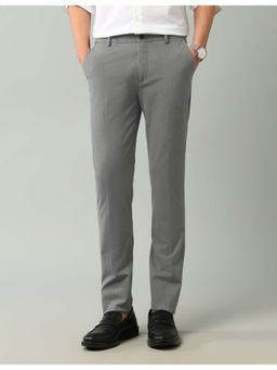 Arrow Newyork - Solid Grey Polyester Trouser