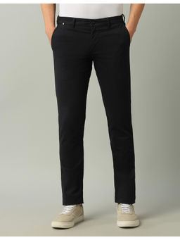 Arrow Sports - Solid Black Cotton Trouser