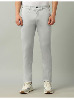 Arrow Sports - Solid Blue Cotton Trouser