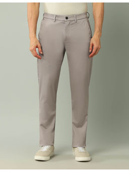Arrow Sports - Solid Grey Cotton Trouser