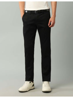 Arrow Sports - Solid Black Cotton Trouser