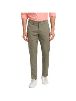 Park Avenue - Slim Fit Solid Brown Trouser