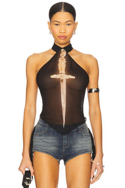 1XBLUE - Dagger Diamond Top