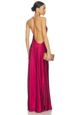 Anna October - Berry Justina Maxi Dress