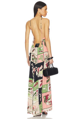 ADRIANA DEGREAS - Inamorata Bare Back Maxi Dress