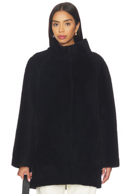 AEXAE - Shearling High Neck Mid Length Jacket