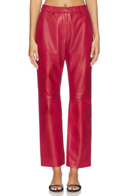 AEXAE - Leather Straight Leg Pant