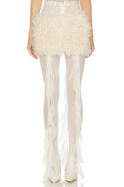 Aniye Records - Nika Faux Fur Mini Skirt